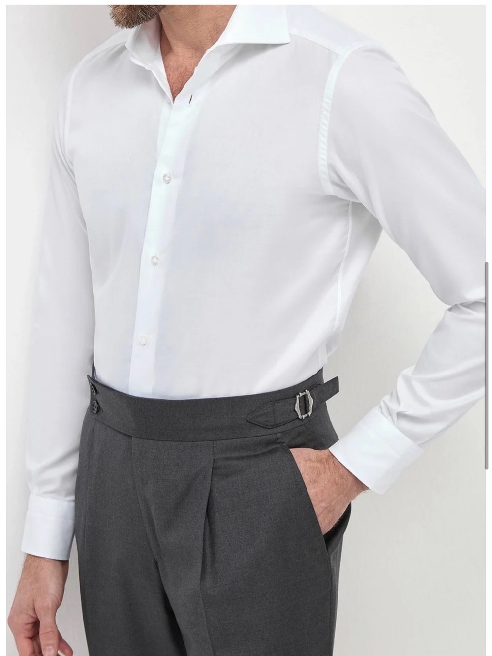Pini Parma Men's White Shirt